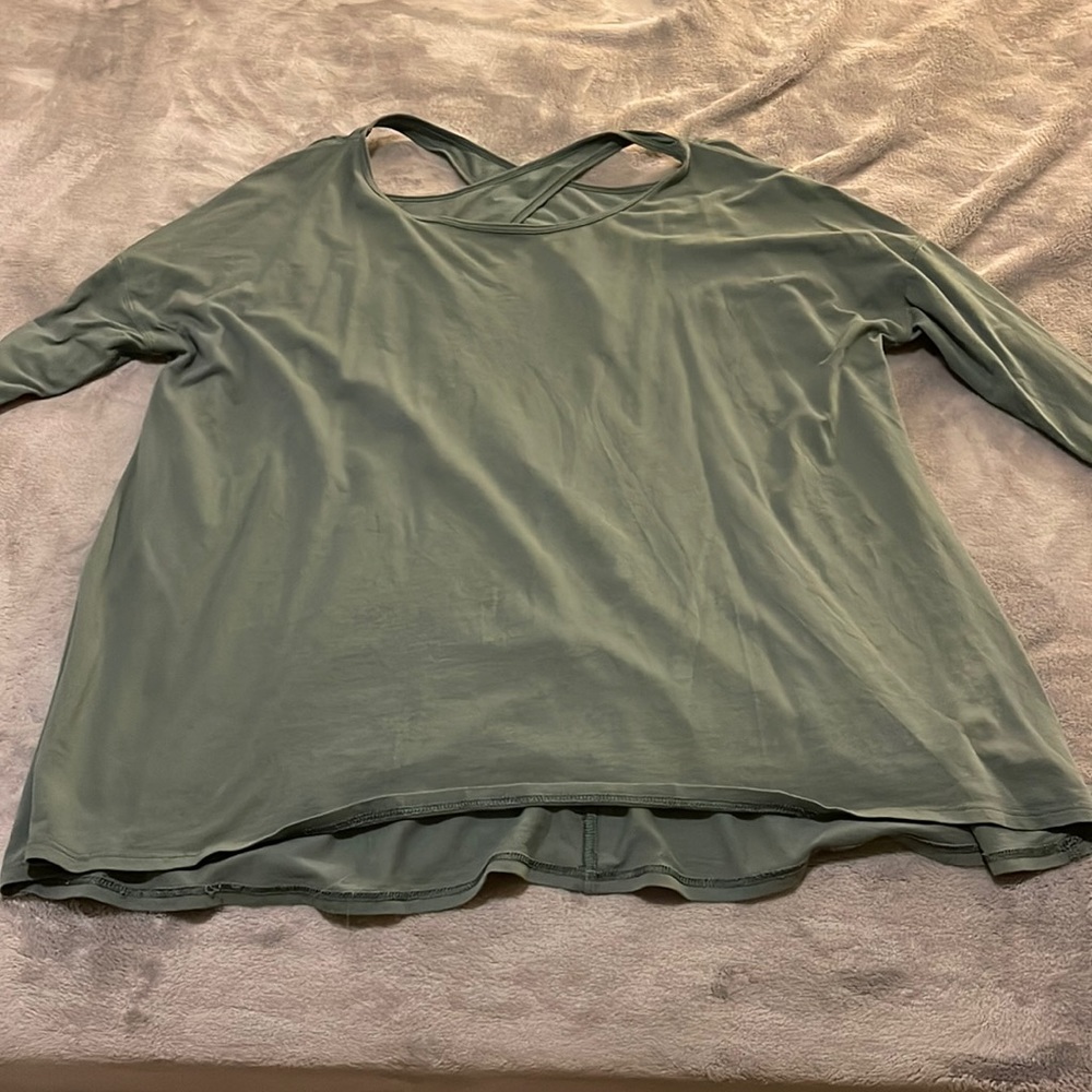 Lulu open back long sleeve top